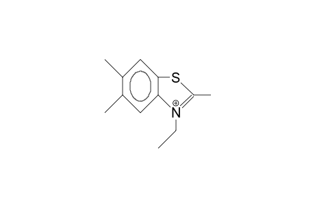 2,5,6-Trimethyl-3-ethyl-benzothiazolium cation