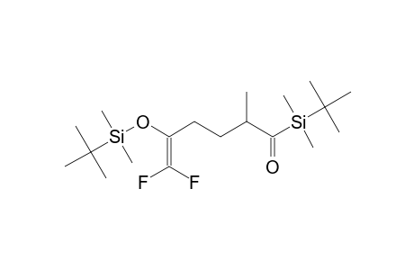 1-(TERT.-BUTYLDIMETHYLSILYL)-5-(TERT.-BUTYLDIMETHYLSILYLOXY)-6,6-DIFLUORO-2-METHYL-HEX-5-EN-1-ONE