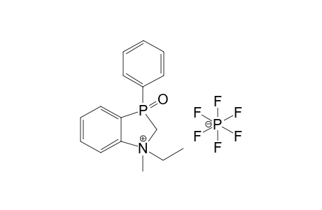 1-Ethyl-1-methyl-3-oxy-3-phenyl-1,3-benzazaphospholinium Hexafluorophosphate