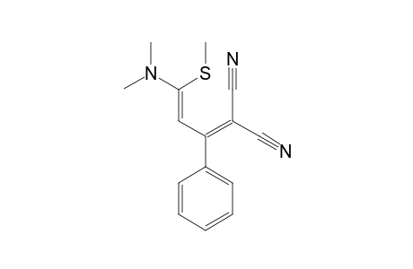 (E)-1,1-DICYANO-4-(DIMETHYLAMINO)-4-(METHYLTHIO)-2-PHENYL-1,3-BUTADIEN