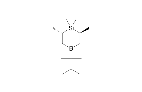 TRANS-1,1,2,6-TETRAMETHYL-4-(1,1,3-TRIMETHYLPROPANYL)-1-SILA-4-BORACYCLOHEXANE