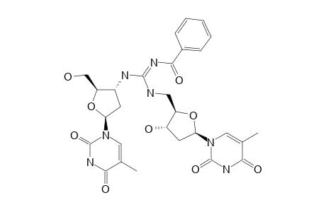 N'-(3'-DEOXYTHYMIDIN-3'-YL)-N''-(5'-DEOXYTHYMIDIN-5'-YL)-N-BENZOYL-GUANIDINE