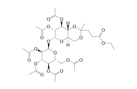 2,2',3,3',4',6'-HEXA-O-ACETYL-4,6-(3-ETHOXYCARBONYL-BUTYLIDENE)-ALPHA,ALPHA-TREHALOSE