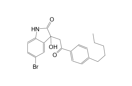 5-bromo-3-hydroxy-3-[2-oxo-2-(4-pentylphenyl)ethyl]-1,3-dihydro-2H-indol-2-one