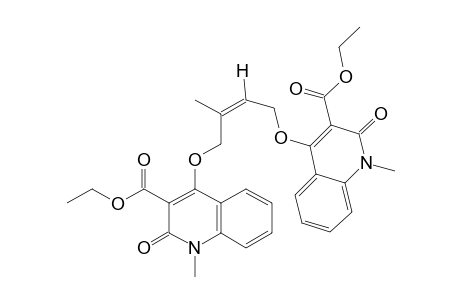 DIETHYL-(Z)-4,4'-[(2-METHYL-2-BUTENE-1,4-DIYL)-BIS-(OXY)]-BIS-[1,2-DIHYDRO-1-METHYL-2-OXO-3-QUINOLINECARBOXYLATE]