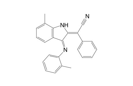 2-(1'-Cyano-1'-phenylmethylidene)-7-methyl-3-(2"-tolyl)imino-2,3-dihydro-1H-indole