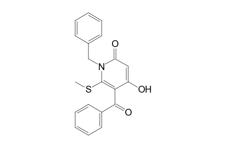 1-Benzyl-5-benzoyl-4-hydroxy-6-methylthio-2-pyridone