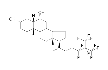 3ALPHA,6ALPHA-DIHYDROXY-24,24,25,26,26,26,27,27,27-NONAFLUORO-5BETA-CHOLESTANE