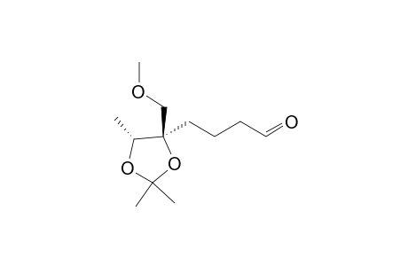 (4R*,5'R*)-4-(2',2',5'-Triimethyl-4'-methoxymethyl-1',3'-dioxolan-4'-yl)butanal