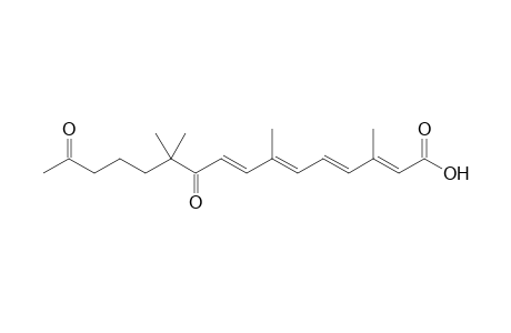 10,15-dioxo-3,7,11,11-tetra-methyl-2,4,6,8-hexadecatetraenic acid