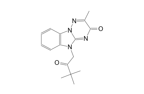 [1,2,4]triazino[2,3-a]benzimidazol-3(5H)-one, 5-(3,3-dimethyl-2-oxobutyl)-2-methyl-