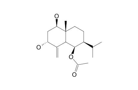 1.beta.,3.alpha.-Dihydroxy-6.beta.-acetoxy-eudesm-4(15)-ene