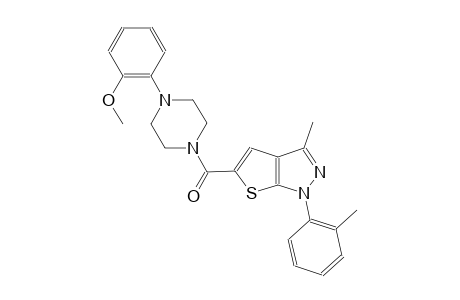 5-{[4-(2-methoxyphenyl)-1-piperazinyl]carbonyl}-3-methyl-1-(2-methylphenyl)-1H-thieno[2,3-c]pyrazole