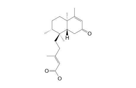 13E-2-OXO-5-ALPHA,10-BETA-CIS-17-ALPHA,20-ALPHA-CLERODA-3,13-DIENE-15-OIC-ACID;2-OXO-KOLAVENIC-ACID