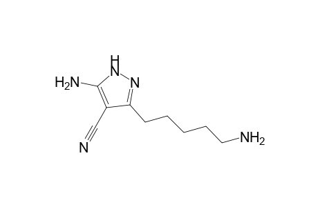 3-Amino-5-(5-aminopentyl)-1H-pyrazole-4-carbonitrile