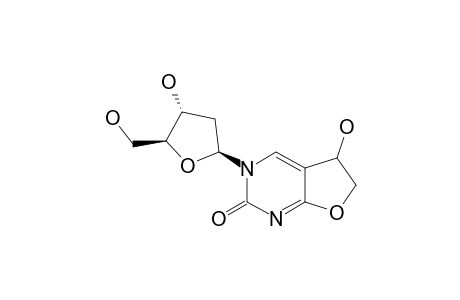 2,3-DIHYDRO-3-HYDROXY-5-(2'-DEOXY-BETA-D-RIBOFURANOSYL)-FURANO-[2,3-D]-PYRIMIDIN-6(5H)-ONE;DIASTEREOMER-#1