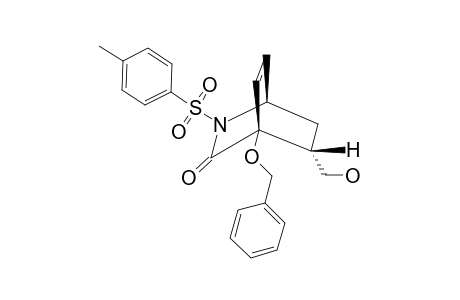 4-(BENZYLOXY)-5-ENDO-(HYDROXYMETHYL)-2-(4'-METHYLBENZENESULFONYL)-3-OXO-2-AZABICYCLO-[2.2.2]-OCT-7-ENE