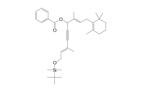 (4E)-6-[(TERT.-BUTYLDIMETHYLSILYL)-OXY]-4-METHYL-1-[(1E)-1-METHYL-3-(2,6,6-TRIMETHYLCYCLOHEX-1-EN-1-YL)-PROP-1-EN-1-YL]-HEX-4-EN-2-YNYL-BENZOATE