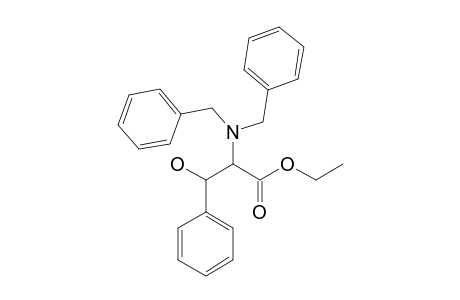 ETHYL-(2R/S,3R/S)-2-(DIBENZYLAMINO)-3-HYDROXY-3-PHENYLPROPIONATE;DIASTEREOMER-#1