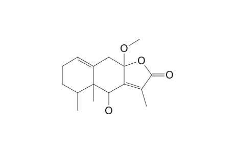 6-BETA-HYDROXY-8-ALPHA-METHOXYEREMOPHILA-1-(10),7-(11)-DIEN-12,8-OLIDE