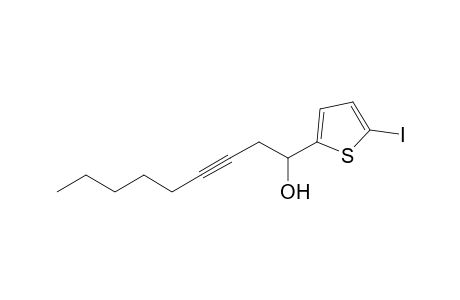 2-[1'-Hydroxynon-3'-yn-1'-yl]-5-iodothiophene