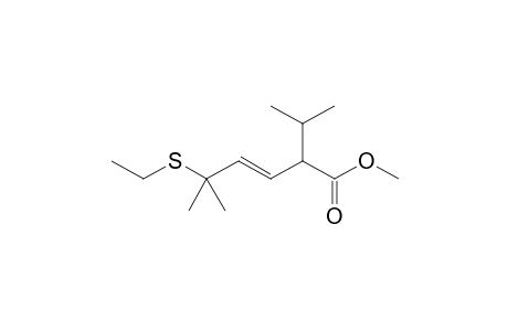 (E)-5-(ethylthio)-2-isopropyl-5-methyl-hex-3-enoic acid methyl ester