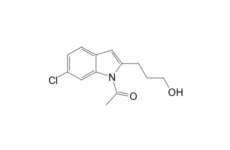 1-(6-Chloro-2-(3-hydroxypropyl)-1H-indol-1-yl)ethanone