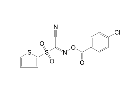 [(2-THIENYL)SULFONYL]GLYOXYLONITRILE, O-(p-CHLOROBENZOYL)OXIME