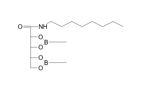 Ribonamide, N-octyl-2,3-4,5-di-O-ethaneboranate-