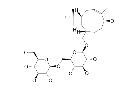 (1R,3Z,5R,8S,9S)-CARYOPHYLLA-3-ENE-5,14-DIOL-14-O-BETA-D-GLUCOPYRANOSYL-(1->6)-BETA-D-GLUCOPYRANOSIDE