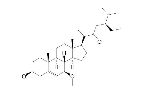 SCHLEICHERASTATIN-1;3-BETA,22-ALPHA-DIHYDROXY-7-BETA-METHOXY-24-BETA-ETHYL-CHOLEST-5-ENE