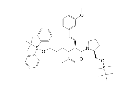 #8E;ANTI-(2R,3R)-1-[(2S)-2-(TERT.-BUTYLDIMETHYLSILYLOXYMETHYL)-PYRROLIDIN-1-YL]-3-(3-TERT.-BUTYLDIPHENYLSILYLOXYPROPYL)-2-[(E)-2-(3-METHOXYPHENYL)-ETHENYL]-4-M