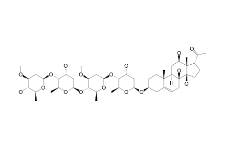 LINEOLON-3-O-BETA-OLEANDROPYRANOSYL-(1->4)-BETA-DIGITOXOPYRANOSYL-(1->4)-BETA-OLEANDROPYRANOSYL-(1->4)-BETA-DIGITOXOPYRANOSIDE