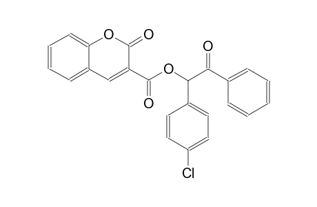 1-(4-chlorophenyl)-2-oxo-2-phenylethyl 2-oxo-2H-chromene-3-carboxylate