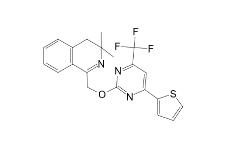 3,3-Dimethyl-1-[[4-(2-thienyl)-6-(trifluoromethyl)pyrimidin-2-yl]oxymethyl]-4H-isoquinoline