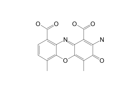 ACTINOCIN;2-AMINO-4,6-DIMETHYL-3-OXO-3H-PHENOXAZINE-1,9-DICARBOXYLIC-ACID