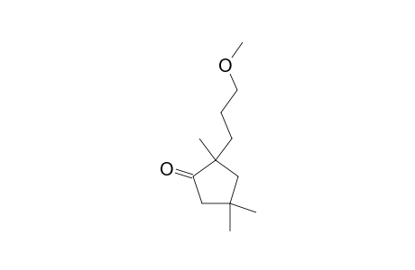 2-(3'-Methoxypropyl)-2,4,4-trimethyl-cyclopentan-1-one