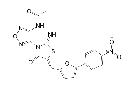 acetamide, N-[4-[(5Z)-2-imino-5-[[5-(4-nitrophenyl)-2-furanyl]methylene]-4-oxothiazolidinyl]-1,2,5-oxadiazol-3-yl]-