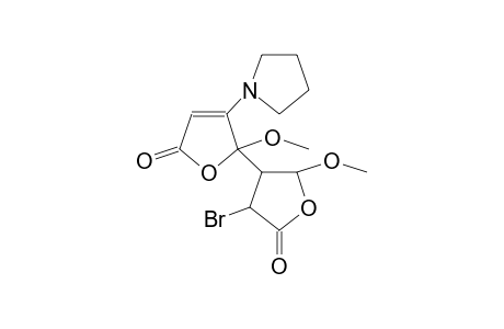 5-(3'-Bromo-5'-methoxy-2'-oxo-tetrahydro-furan-4'-yl)-5-methoxy-4-(pyrrolidin-1-yl)-furan-2(5H)-one