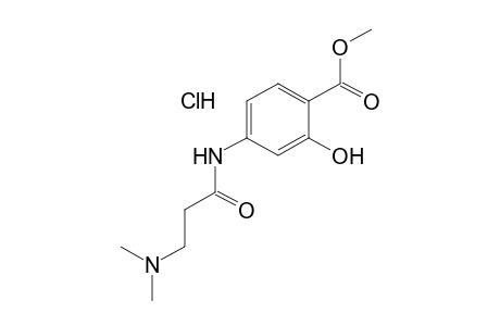 4-[3-(DIMETHYLAMINO)PROPIONAMIDO]SALICYLIC ACID, METHYL ESTER, HYDROCHLORIDE