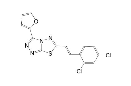 [1,2,4]triazolo[3,4-b][1,3,4]thiadiazole, 6-[(E)-2-(2,4-dichlorophenyl)ethenyl]-3-(2-furanyl)-