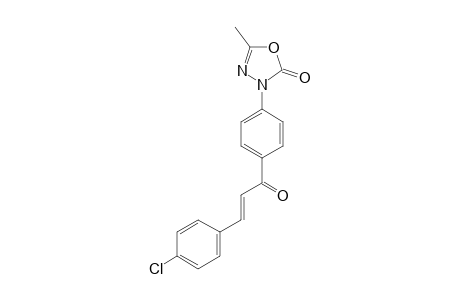 5-METHYL-3-[PARA-(3'-(4-CHLOROPHENYL)-ACRYL-1'-OYL)-PHENYL]-3H-2-OXO-DELTA(4)-1,3,4-OXADIAZOLE