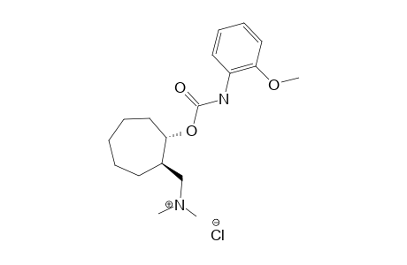 (+/-)-(TRANS)-N,N-DIMETHYL-2-(2-METHOXY-PHENYL-CARBAMOYLOXY)-CYCLOHEPTHYL-METHYLAMMONIUM-CHLORIDE