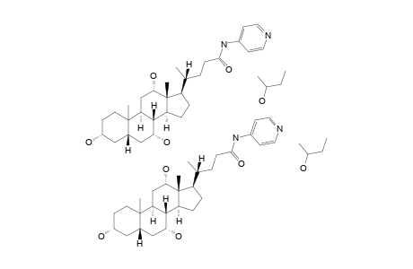 3-ALPHA,7-ALPHA,12-ALPHA-TRIHYDROXY-5-BETA-CHOLAN-24-OIC-N-(PYRIDIN-4-YL)-AMIDE-2-BUTANOL-SOLVATE