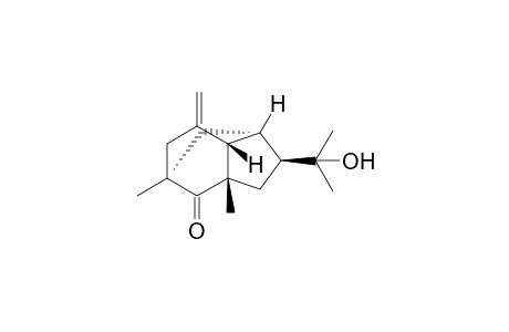 (+)-(1R,3S,5S,6S,7S)-5-(2-hydroxypropan-2-yl)-1,3-dimethyl-8-methylenetricyclo[4.3.1.0(3,7)]decan-2-one