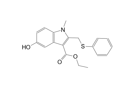 1H-indole-3-carboxylic acid, 5-hydroxy-1-methyl-2-[(phenylthio)methyl]-, ethyl ester