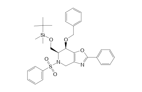 tert-Butyl-dimethyl-[[(6S,7R)-2-phenyl-7-phenylmethoxy-5-(phenylsulfonyl)-6,7-dihydro-4H-[1,3]oxazolo[4,5-c]pyridin-6-yl]methoxy]silane