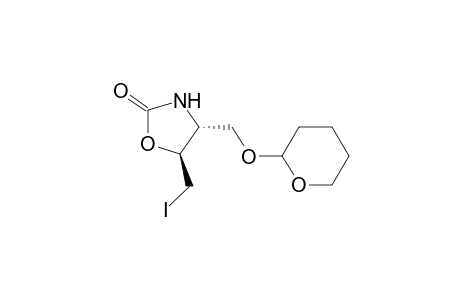 2-Oxazolidinone, 5-(iodomethyl)-4-[[(tetrahydro-2H-pyran-2-yl)oxy]methyl]-, trans-