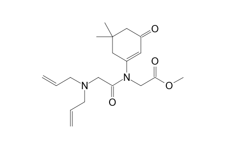 N-Carbomethoxymethyl-N-(5,5-dimethyl-3-oxocyclohex-1-enyl)-2-diallylaminoacetamide