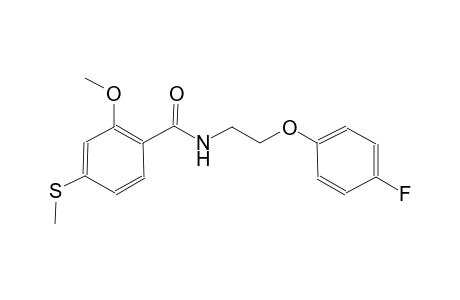 N-[2-(4-Fluoro-phenoxy)-ethyl]-2-methoxy-4-methylsulfanyl-benzamide